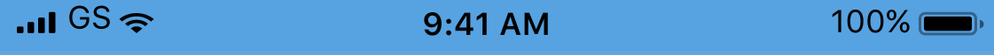 iOS statusbar